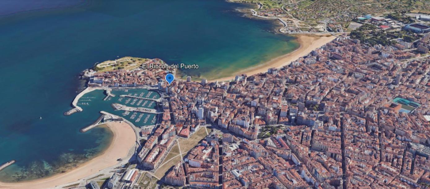 Ferienwohnung El Rincon Del Puerto Gijón Exterior foto